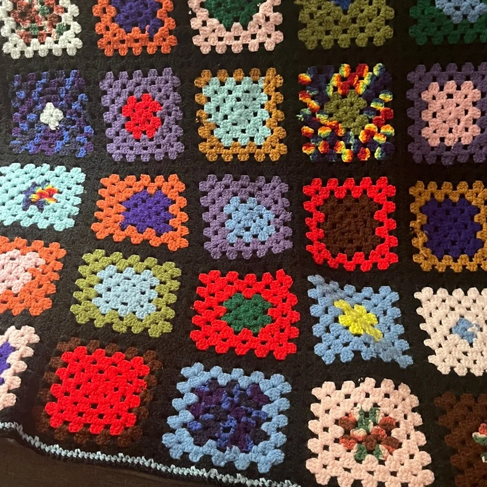 Crochet Granny Square Blanket